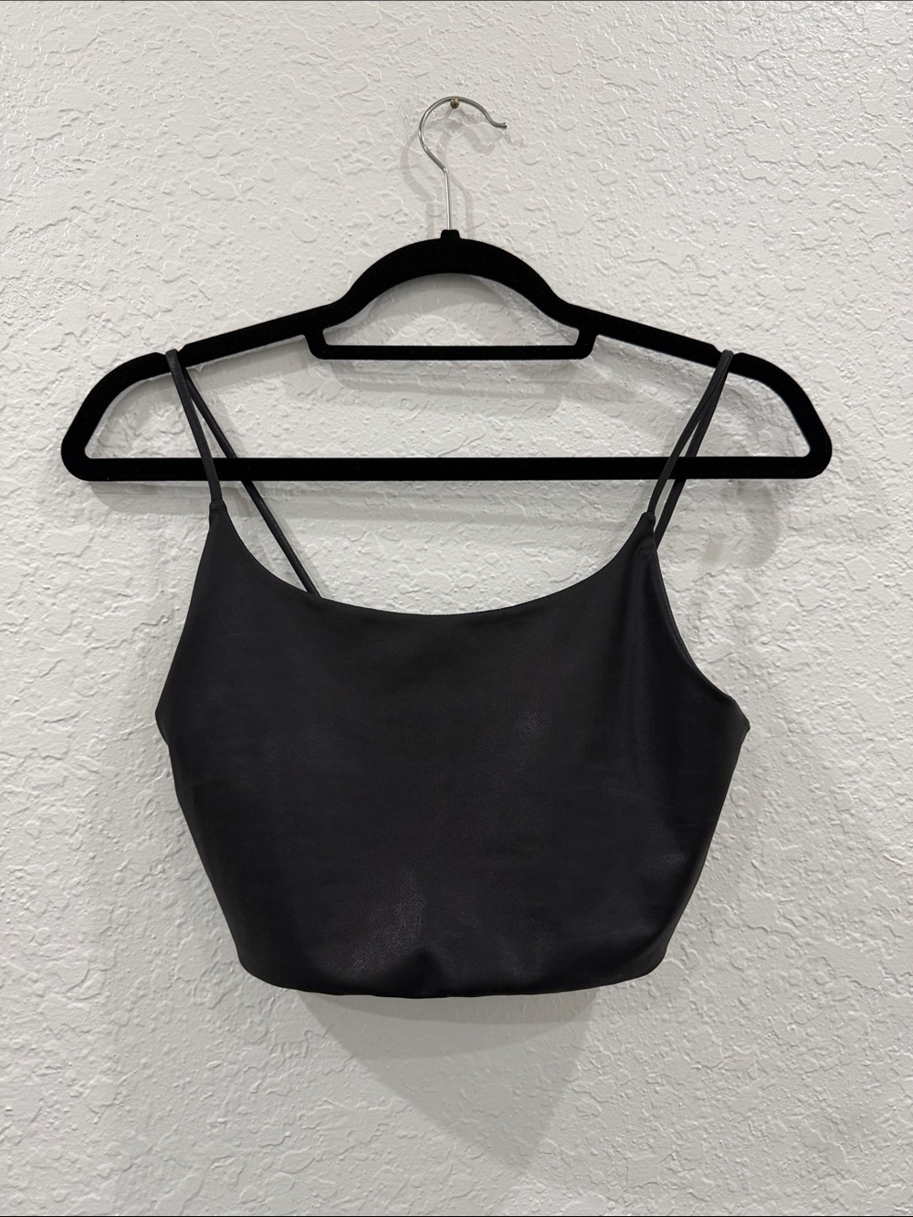 Alice + Olivia Black Spaghetti-Strap Camisole